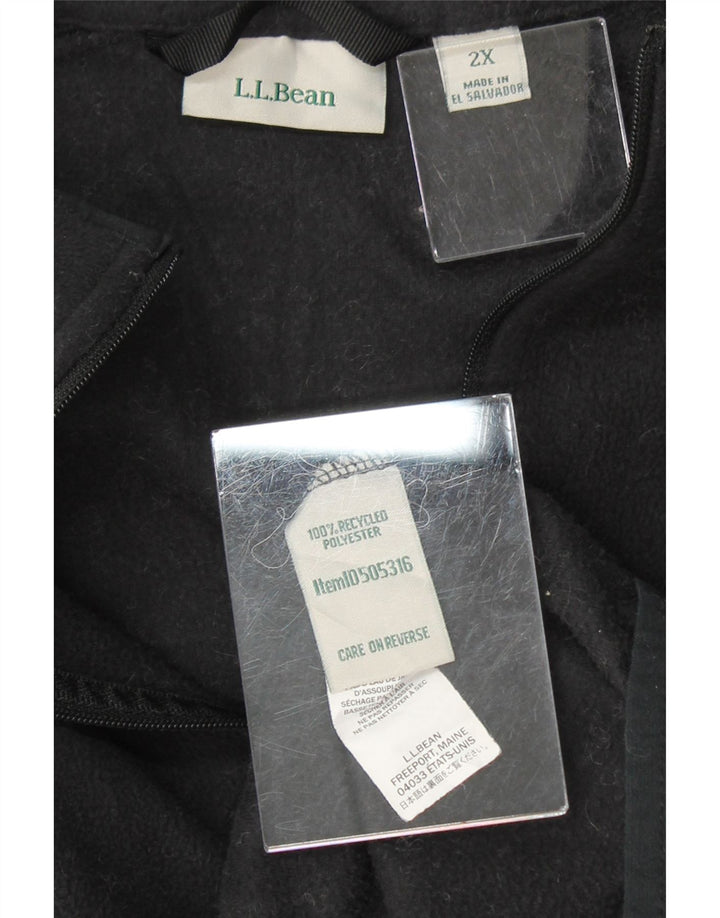 L.L.BEAN Womens Fleece Jacket UK 20 2XL Navy Blue Polyester Vintage L.L.Bean and Second-Hand L.L.Bean from Messina Hembry 