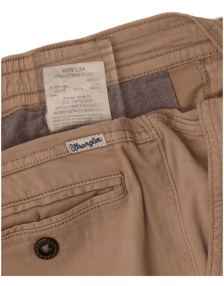 Wrangler Herren Slim Chinohose W29 L34 Beige Baumwolle