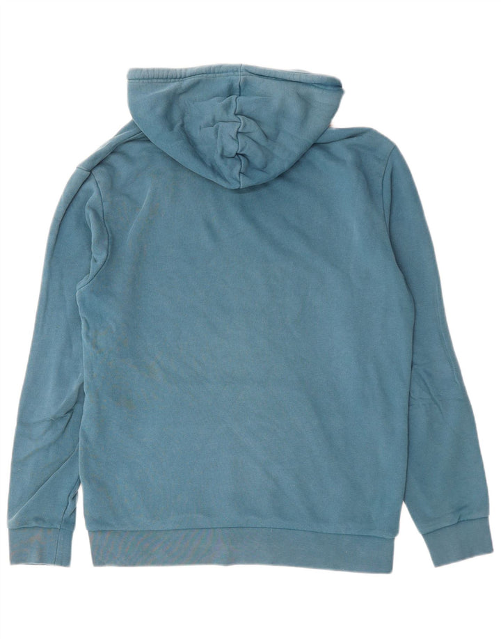 Adidas Herren Kapuzenpullover, klein, blau, Baumwolle
