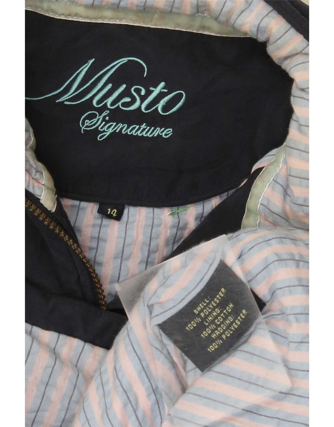 Musto Damen Wattierte Weste UK 14 Large Marineblau Polyester