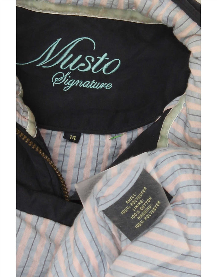 Musto Damen Wattierte Weste UK 14 Large Marineblau Polyester