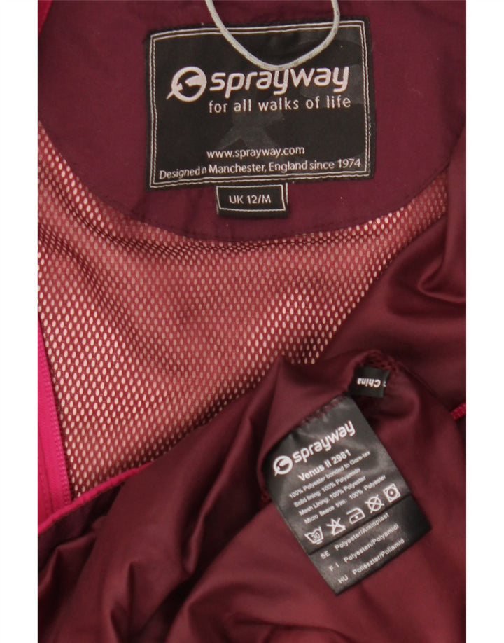 Sprayway Damen-Regenjacke mit Kapuze, UK 12, mittelrosa, Polyester