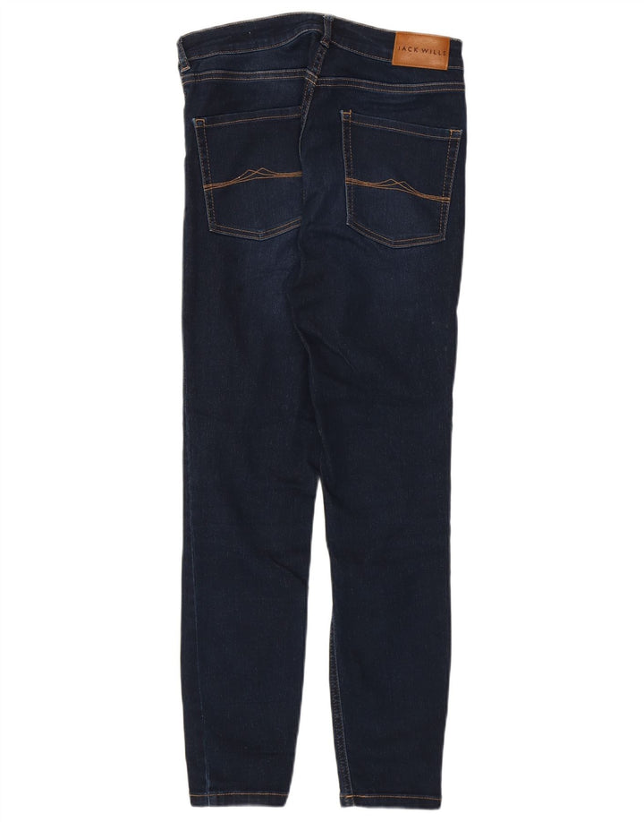 JACK WILLS Damen Crop Skinny Jeans W27 L25 Marineblau