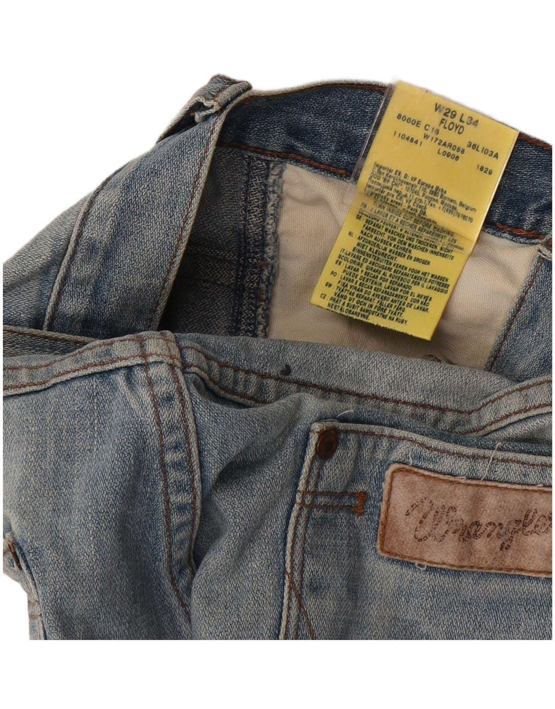 Wrangler Herren Floyd Denim Shorts W29 Mittelblaue Baumwolle