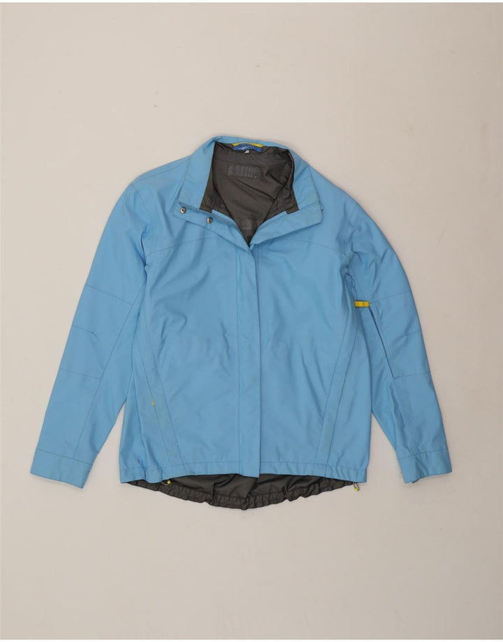 Escada Damen Übergroße Regenjacke UK 10 Small Blau
