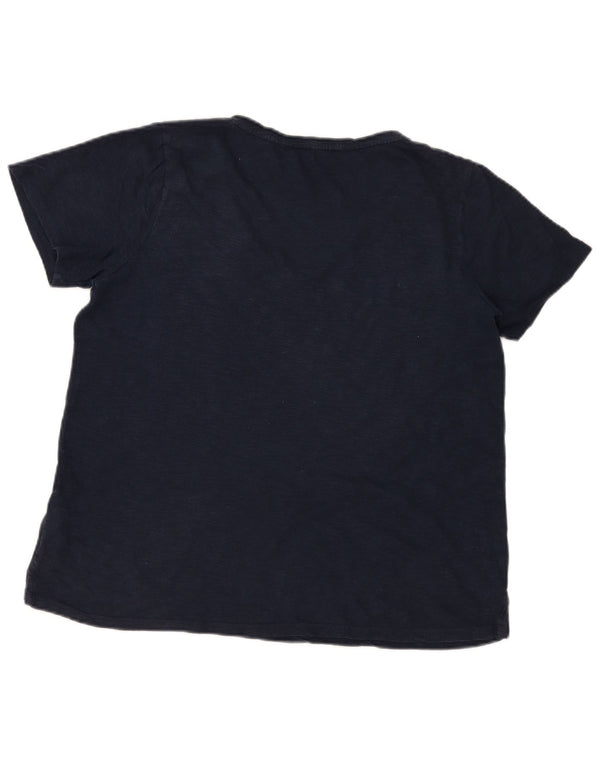 Fat Face Damen Kapuzenpullover UK 16 Large Marineblau Baumwolle
