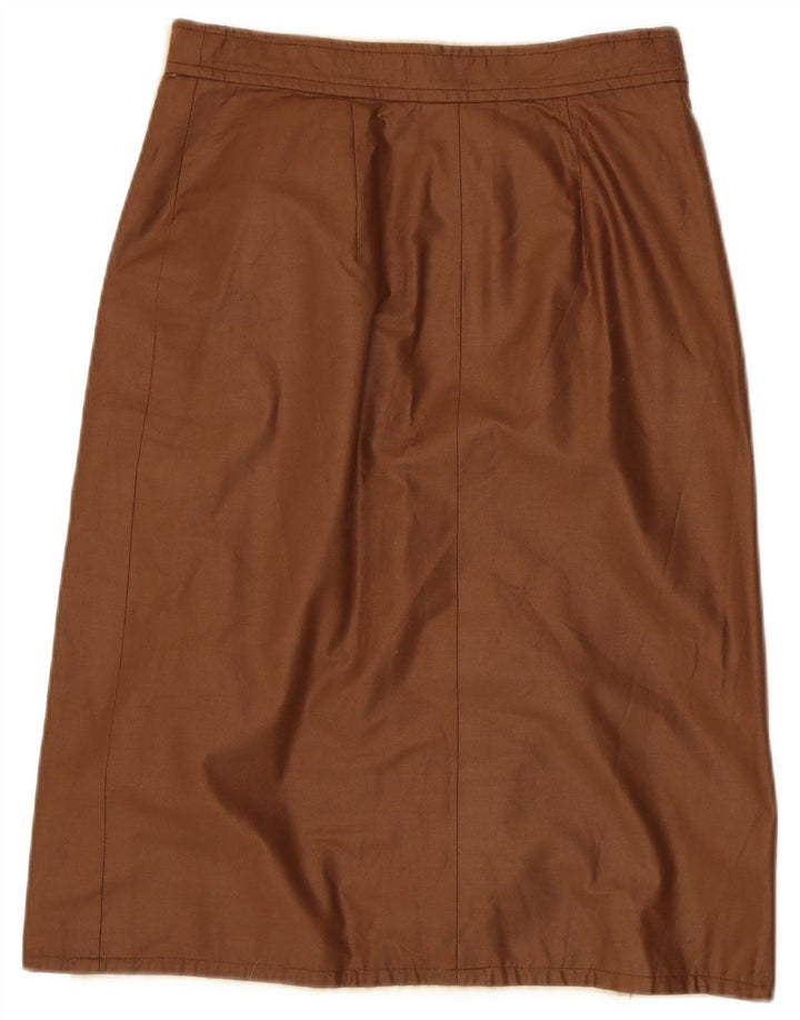 Vintage Damen Wende-Wickelrock W30 Mittelbraun
