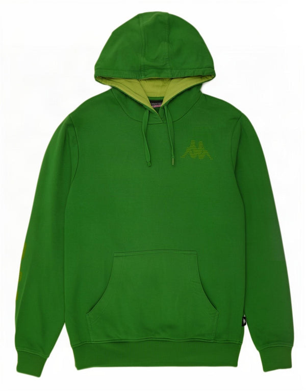 Kappa Herren Graphic Hoodie Pullover Große grüne Baumwolle