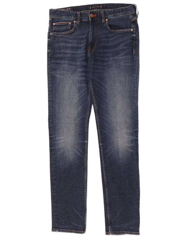 Tommy Hilfiger Herren Denton Straight Jeans W32 L34 Blaue Baumwolle
