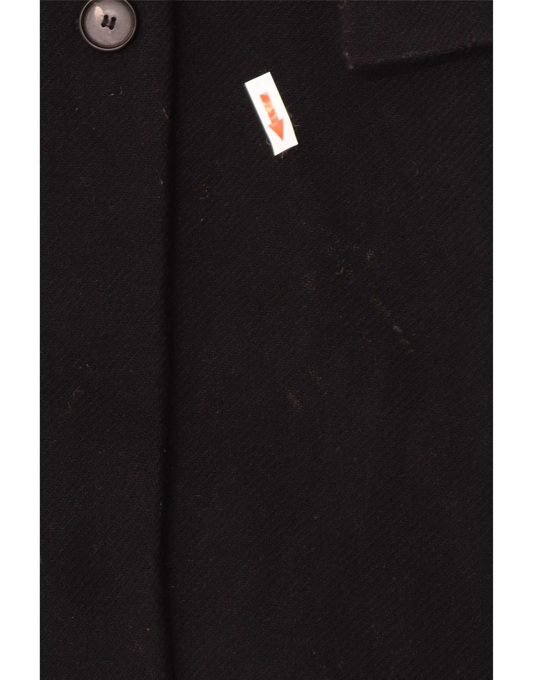 Zara Damen Zweireihiger Mantel UK 14 Mittelschwarze Wolle