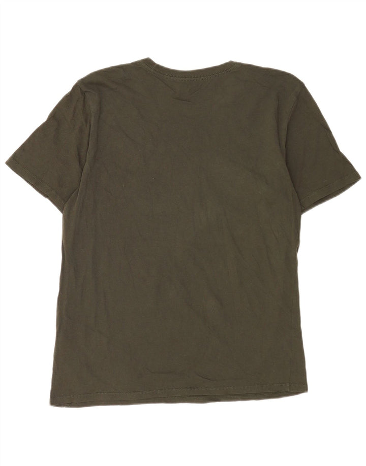 Nike Herren Athletic Cut T-Shirt-Oberteil aus mittelgrüner Baumwolle