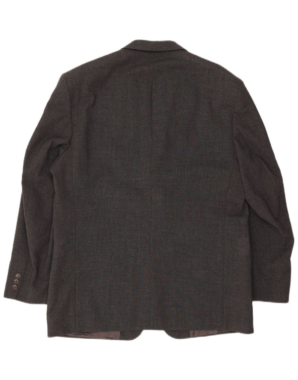 Pierre Cardin Herren-Blazer mit 3 Knöpfen, UK 42, XL, graue Wolle