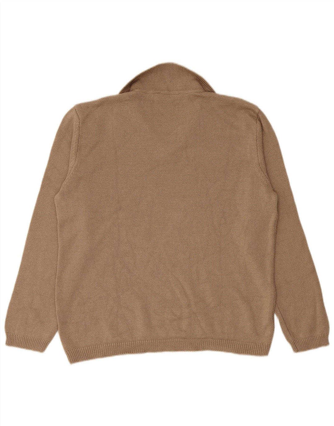 Zara Damen-Pullover mit Rollkragen, UK 14, Mittelbeige