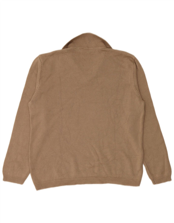 Zara Damen-Pullover mit Rollkragen, UK 14, Mittelbeige
