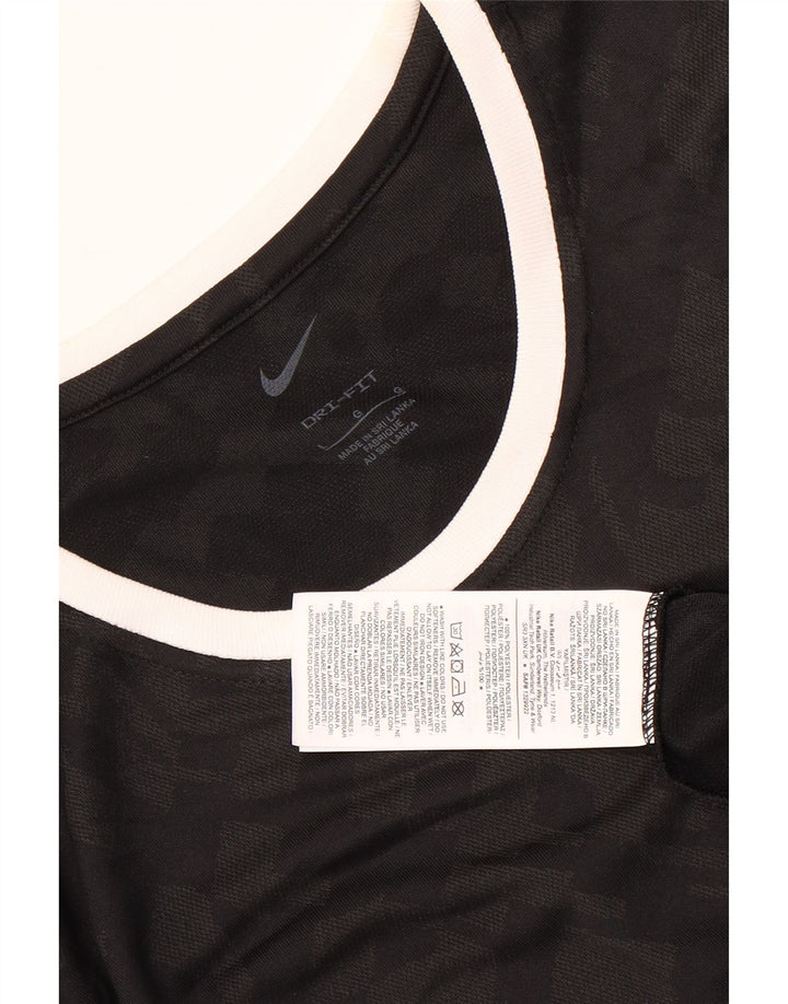 Nike Herren Dri Fit T-Shirt Top Large Schwarz Camouflage Polyester