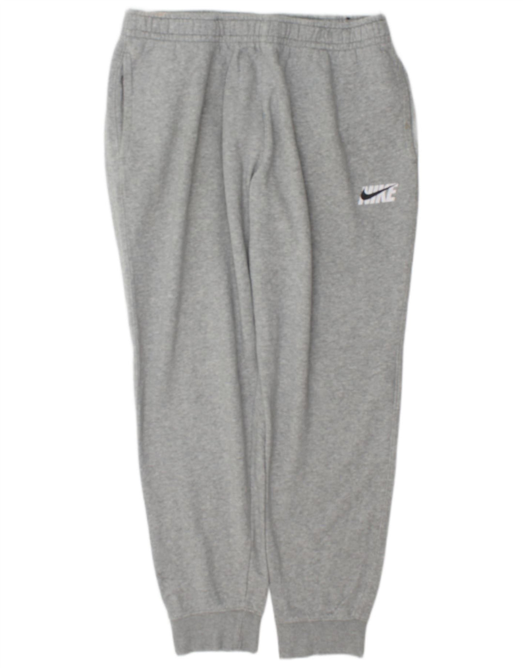 Nike Herren-Trainingshose, Jogginghose, groß, graue Baumwolle