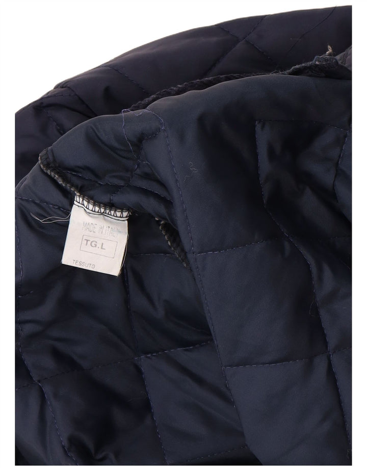 WILKES&AKERMAN Herren Steppjacke UK 40 Large Marineblau Polyamid