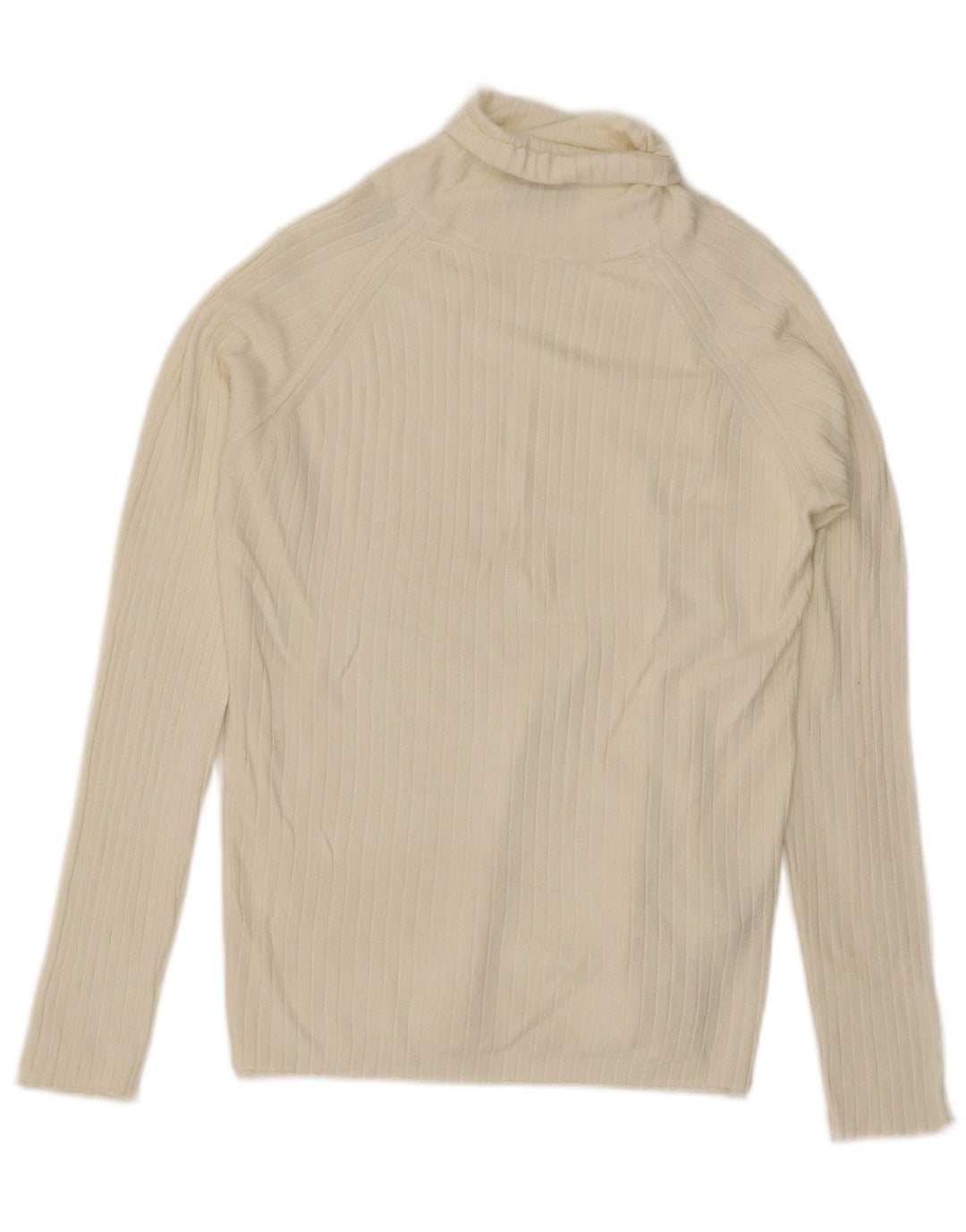 Rollkragenpullover für Herren von Zara, groß, weiße Viskose