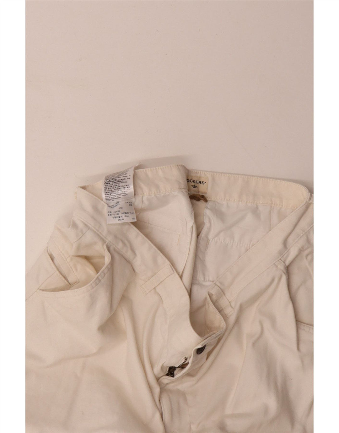 DOCKERS Herren-Cargoshorts W36 Large aus cremefarbener Baumwolle