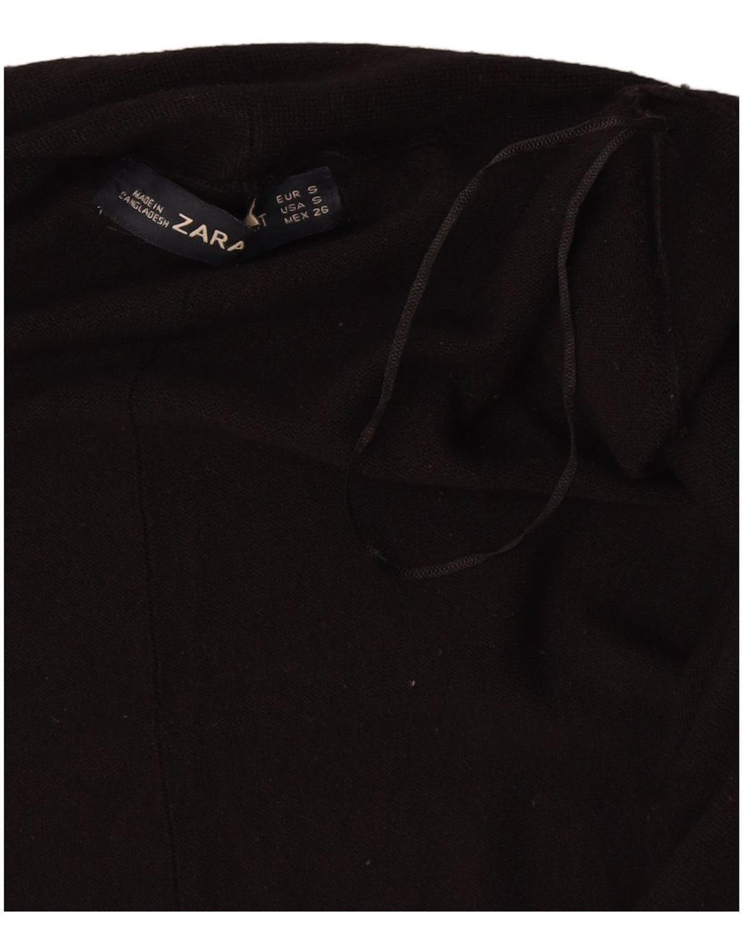 Zara Damen-Cardigan-Pullover UK 10 Kleine schwarze Viskose