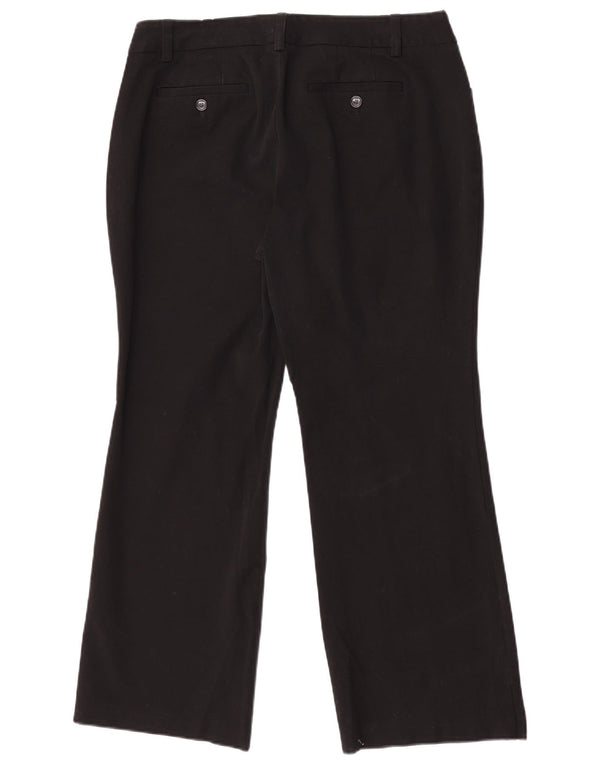 Eddie Bauer Damen Petite Curvy Freizeithose US 14 XL W34 L29 Schwarz
