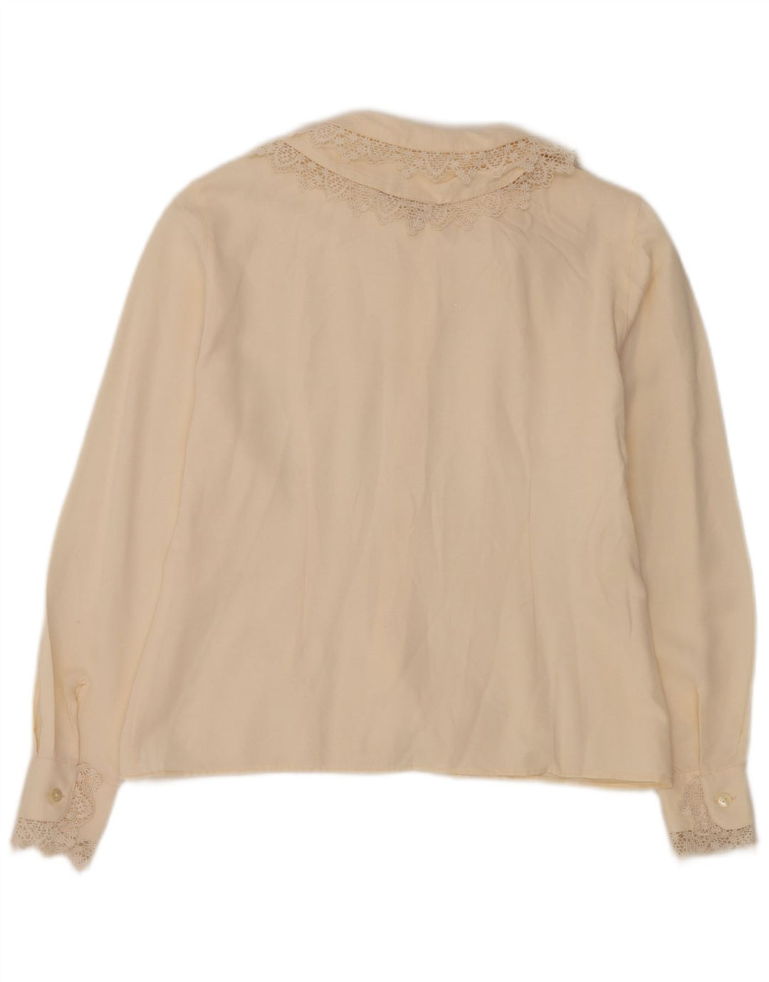 Sisley Damen-Hemdbluse, Gr. 44, Mittelweiß, geblümt