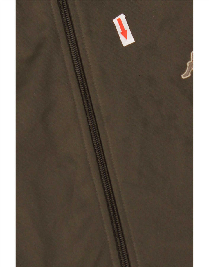 Kappa Herren Trainingsanzug Top Jacke XL Khaki Polyester