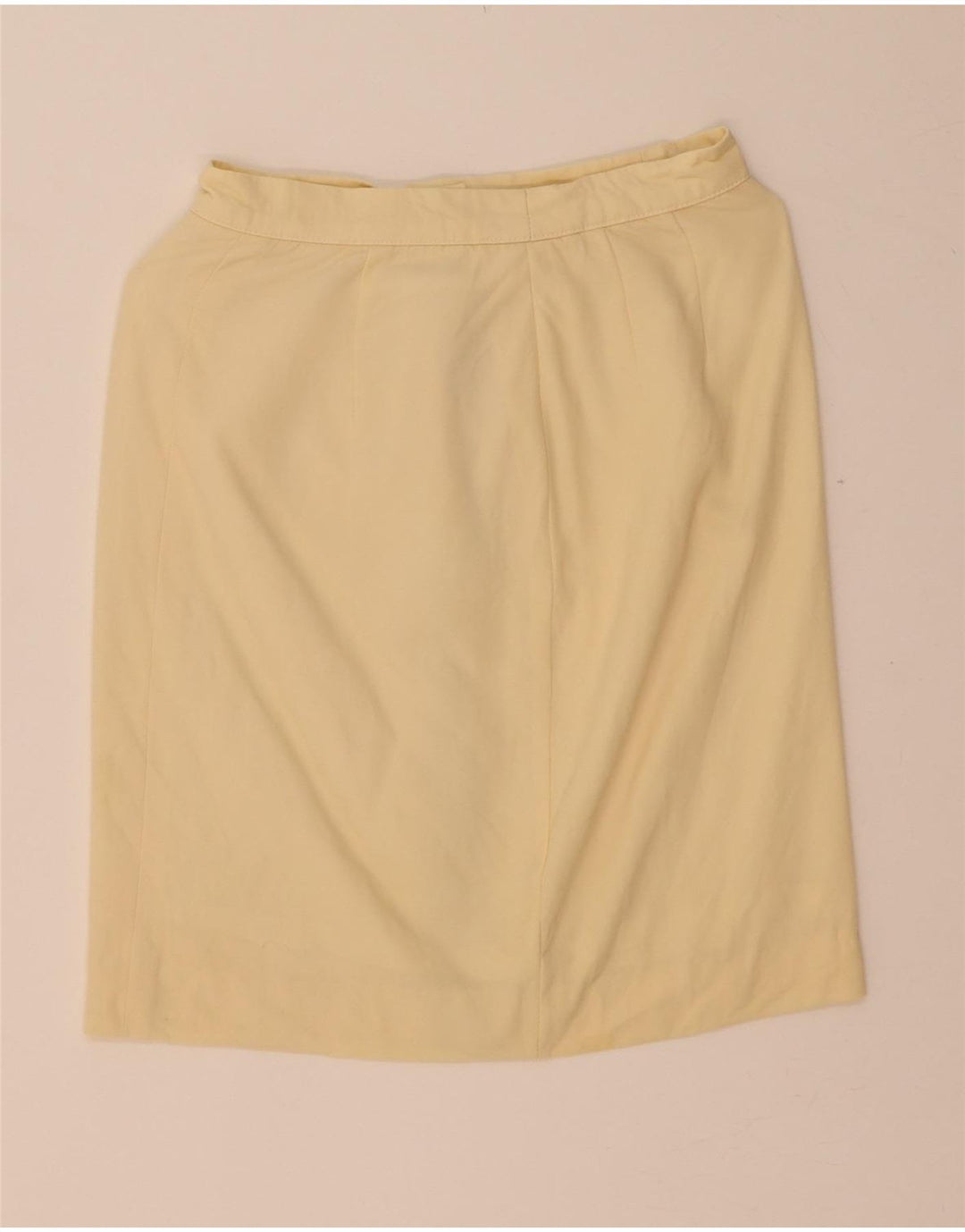 VINTAGE Womens Pencil Skirt W26 Small  Yellow Vintage Vintage and Second-Hand Vintage from Messina Hembry 