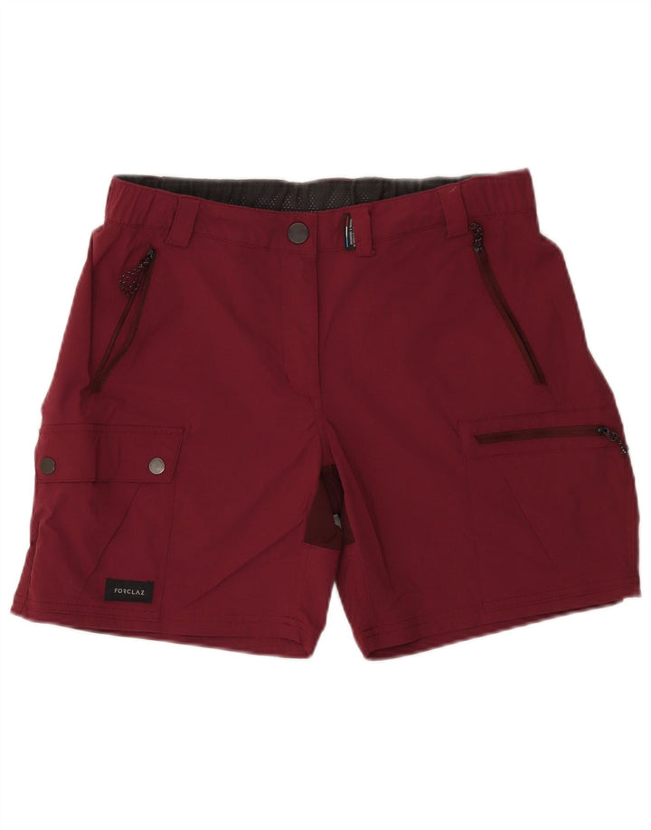 FORCLAZ Damen Cargo-Shorts, Größe L, W34, Kastanienbraun, Polyamid