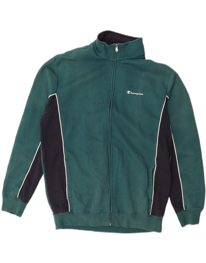 Champion Herren-Trainingsanzugoberteil, Jacke, 2XL, Grün, Farbblock