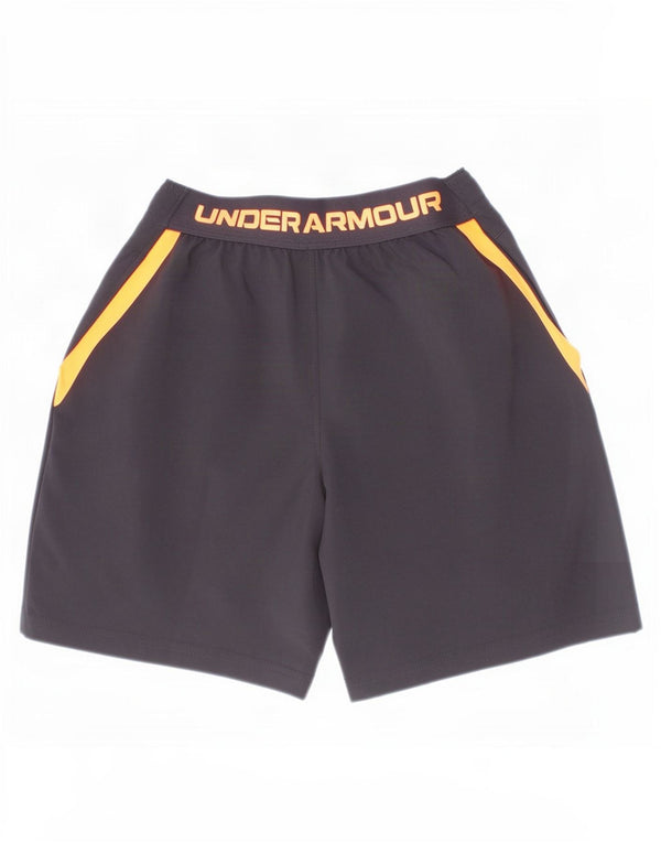 Under Armour Jungen-Sportshorts mit Grafik, 6–7 Jahre, schwarzes Farbblockdesign