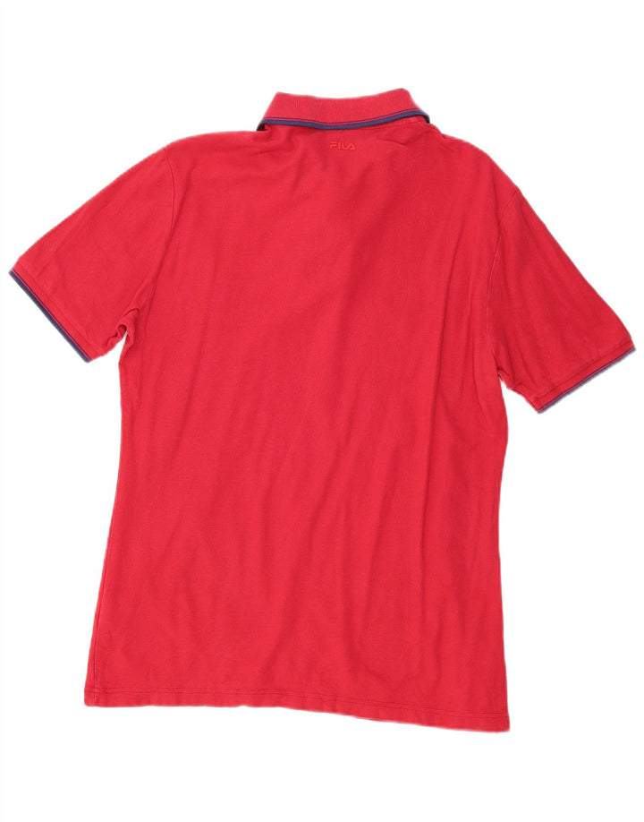 Fila Herren Poloshirt Large Rot