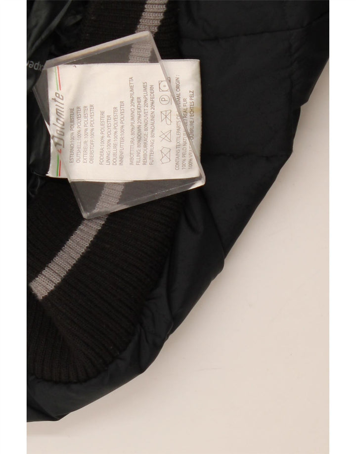 DOLOMITE Herren-Jacke mit Kapuze, gepolstert, UK 36, Größe S, Schwarz, Polyester