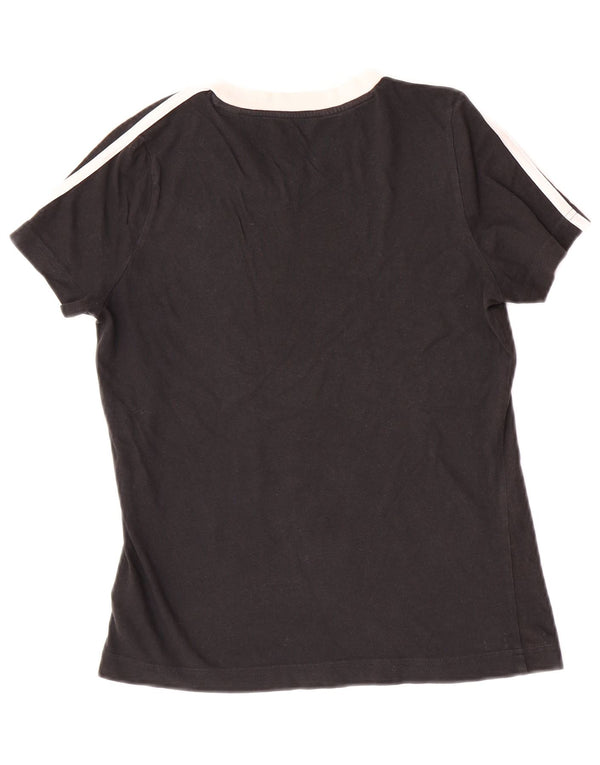 Adidas Mädchen T-Shirt Top 11–12 Jahre, schwarze Baumwolle