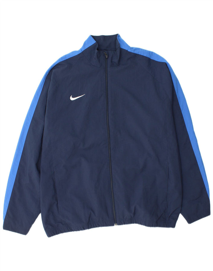 Nike Herren-Trainingsanzug, UK, 44/46, XL, Marineblau, Farbblock-Polyester