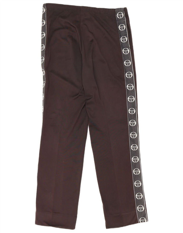 Sergio Tacchini Herren-Trainingshose mit Grafik, IT 46, Größe S, Schwarz