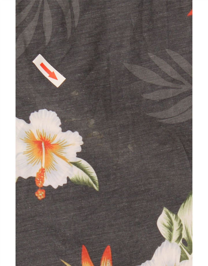 Rip Curl Herren Mirage Badeshorts, großes graues Blumenmuster, Polyester