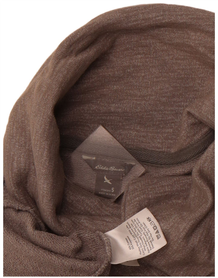 EDDIE BAUER Damen-Cardigan-Pullover UK 10 Small Graue Baumwolle