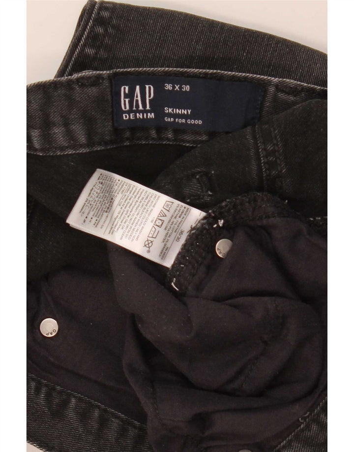 Gap Herren Skinny Jeans W36 L30 Graue Baumwolle