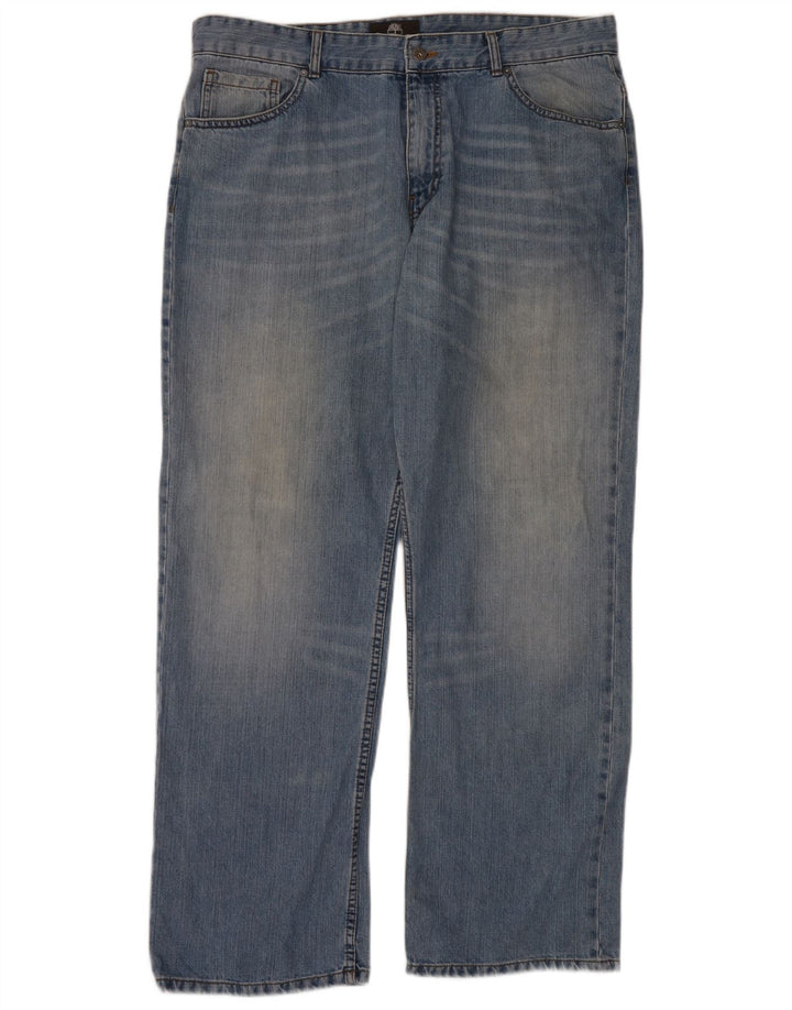 Timberland Herren Straight Jeans W38 L34 Blaue Baumwolle