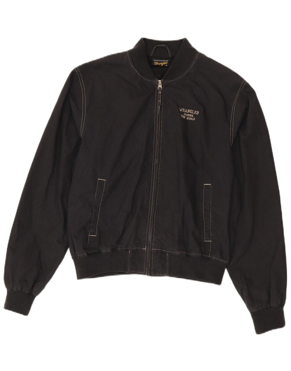 Wrangler Herren Bomberjacke UK 38 Medium Schwarz