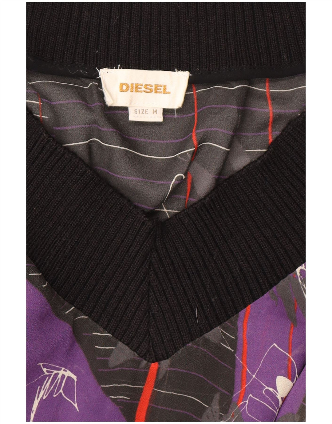 Diesel Damen Durchsichtiges Kleid mit tiefer Taille UK 14 Medium Mehrfarbig