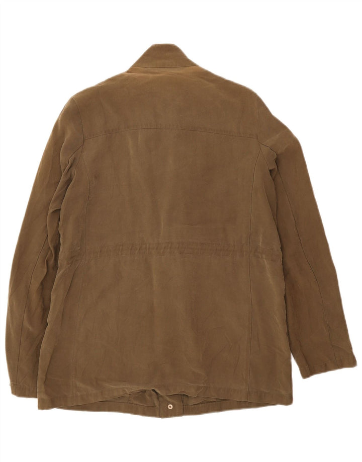 Zara Damen Übergroße Utility-Jacke UK 6 XS Khaki
