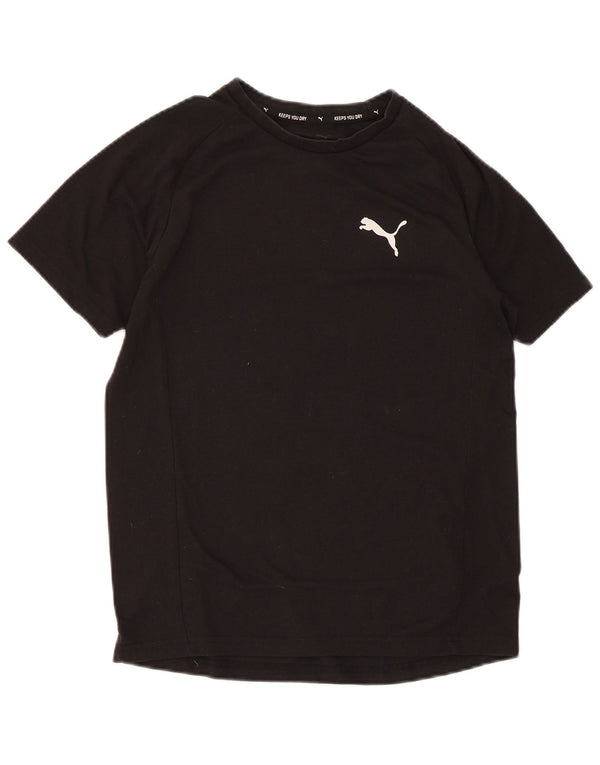 Puma T-Shirt für Jungen, 13–14 Jahre, schwarzes Polyester