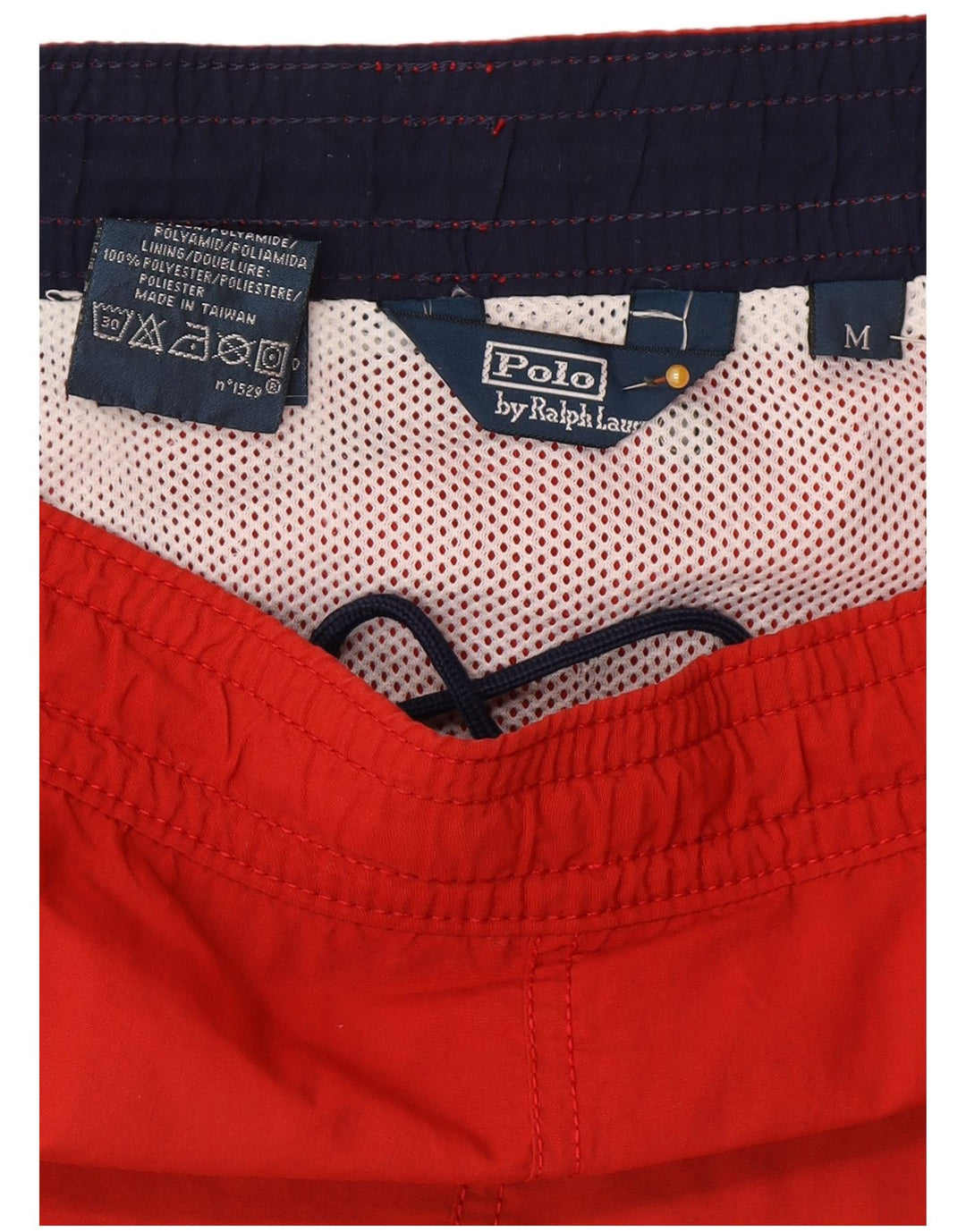Polo Ralph Lauren Herren Badeshorts Mittelrotes Polyester
