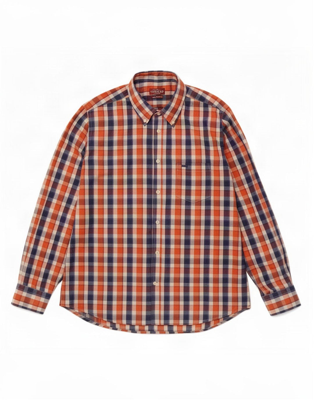 Carrera Herren-Hemd mit normaler Passform, XL, mehrfarbig, kariert, Baumwolle