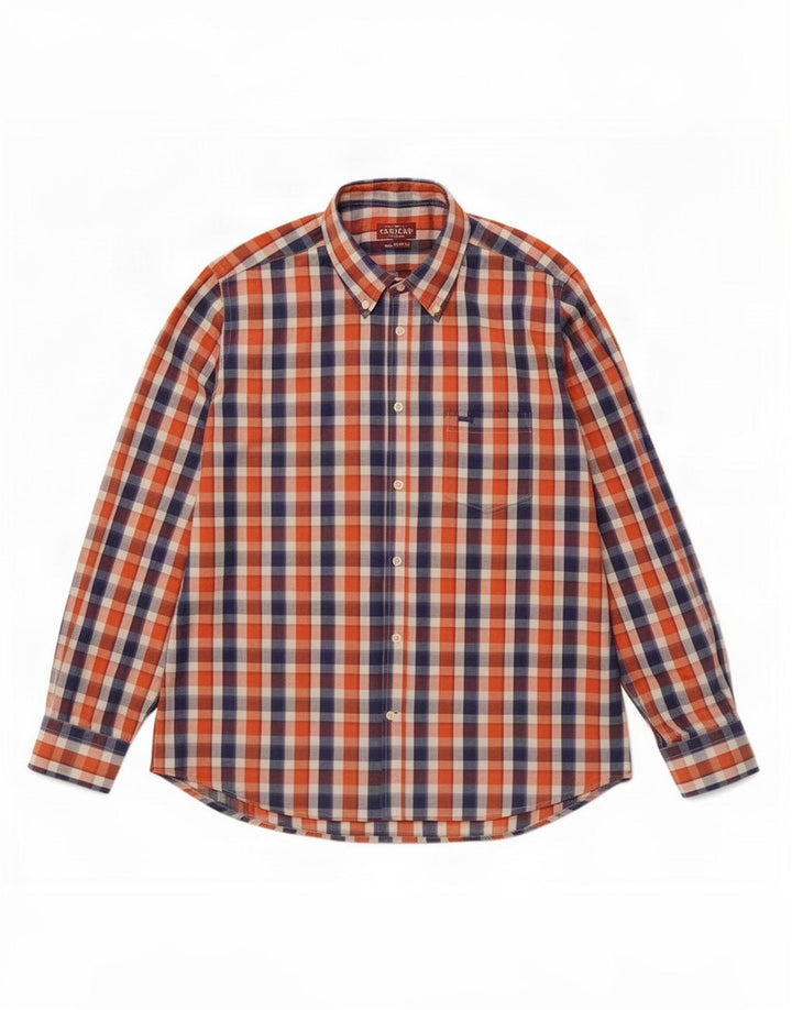 Carrera Herren-Hemd mit normaler Passform, XL, mehrfarbig, kariert, Baumwolle