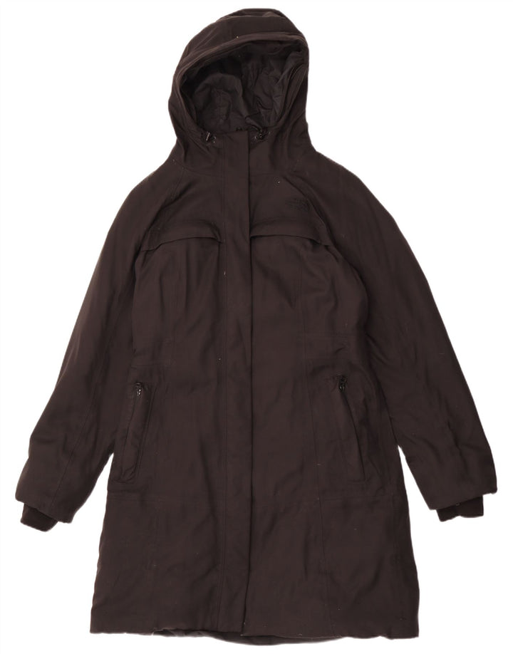 The North Face Wattierter Damenmantel mit Kapuze, UK 14, Mittelschwarzes Nylon