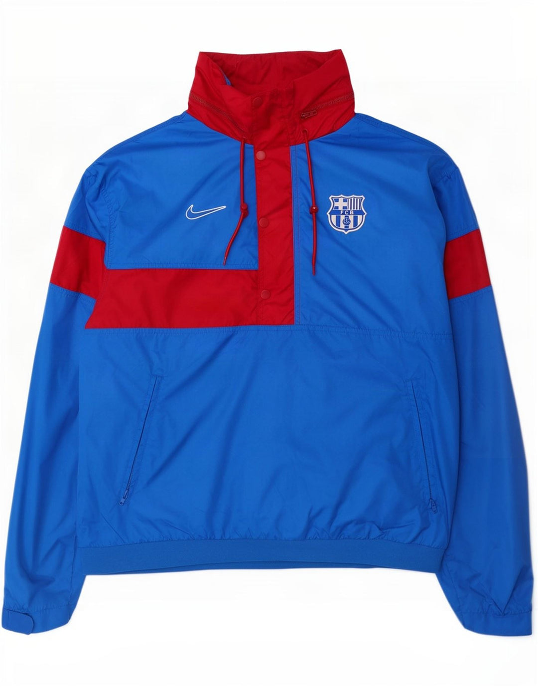Nike Herren Barcelona Graphic Trainingsanzug-Oberteil, Mittelblau, Farbblock