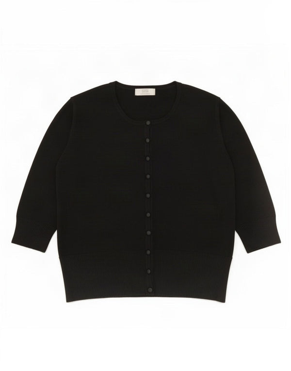 Marks & Spencer Bolero-Pullover mit 3/4-Ärmeln für Damen, UK 20 2XL, schwarze Viskose
